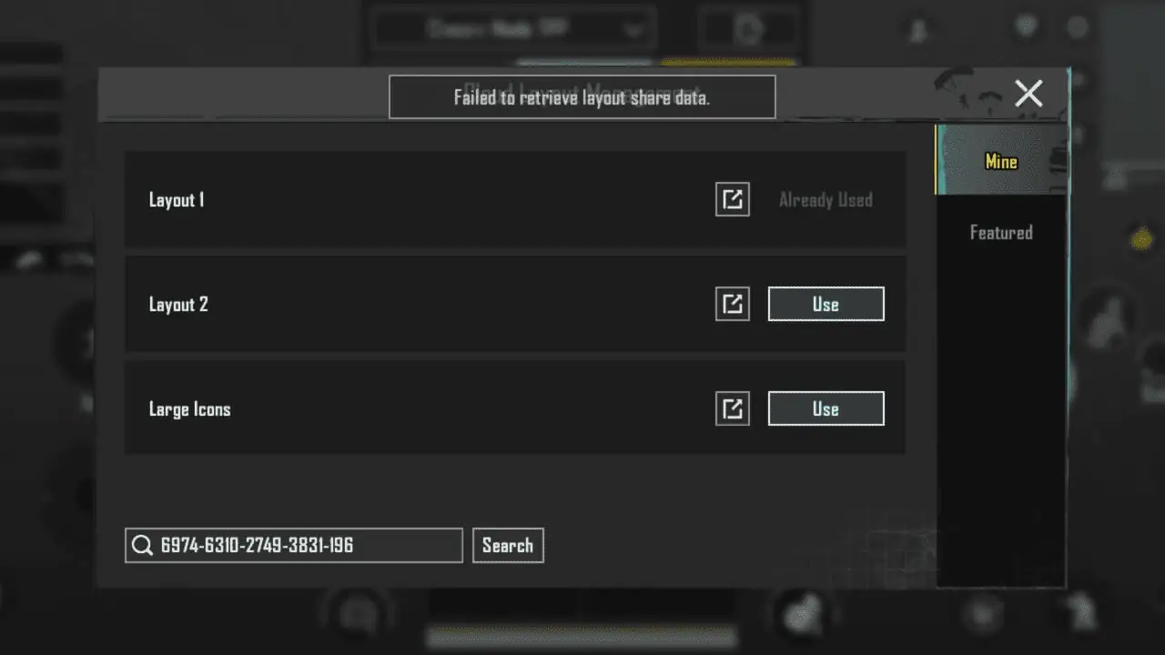How to Fix Failed to Retrieve Layout Share Data? » BGMI Update